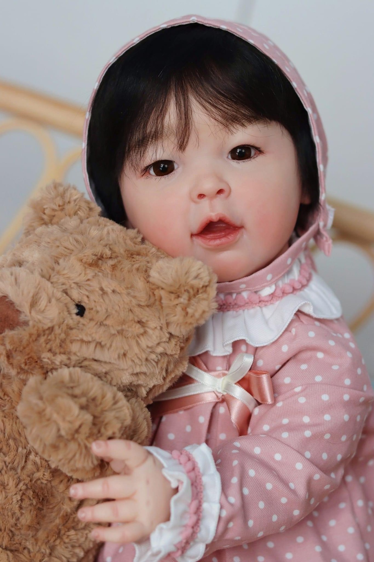 Ethnic Fashion Model - Meilianische wiedergeborene Babypuppe, fertig mit Haar
