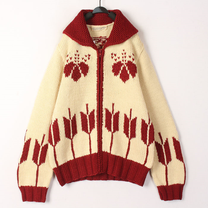 Ethnic Fashion Online - Vintage Locker Sitzende Damen-Strickjacke Ethnischer College-Stil
