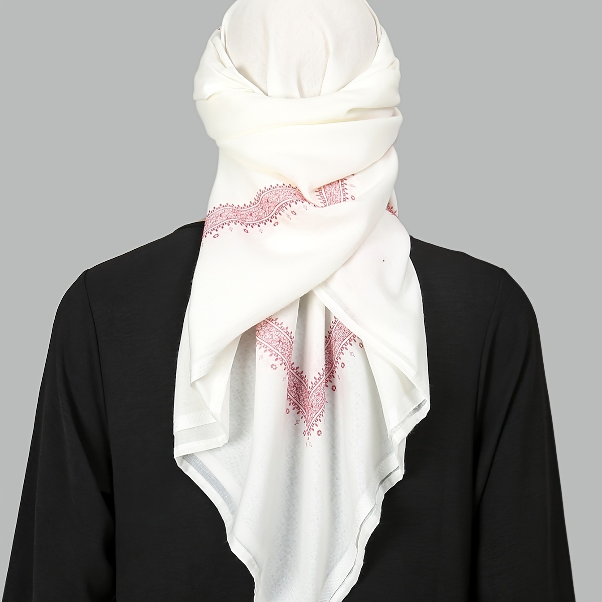 Ethnic Fashion Men - 2025 Trendiger ethnischer Gebetsschal – Herrenmode-Polyester-Stola