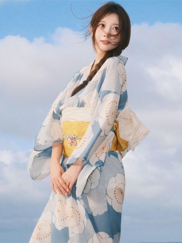 Ethnic Fashion Online - Traditionelles japanisches Kimono-Kleid für Mädchen, Fotografie-Kostüm,