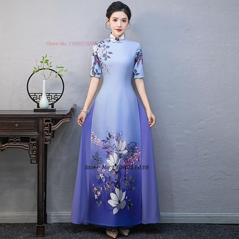 Ao Dai Vietnam Dress - 2026 Vietnam Traditionelles Kleid Ao Dai