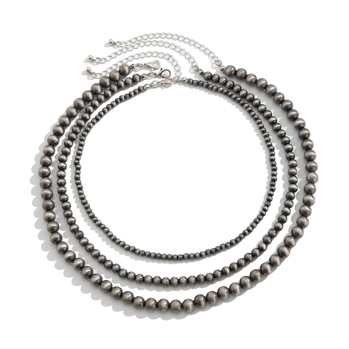Ethnic Fashion Sale - Böhmische Navajo-Perlenkette, handgefertigte mehrlagige türkisfarbene Schleife,