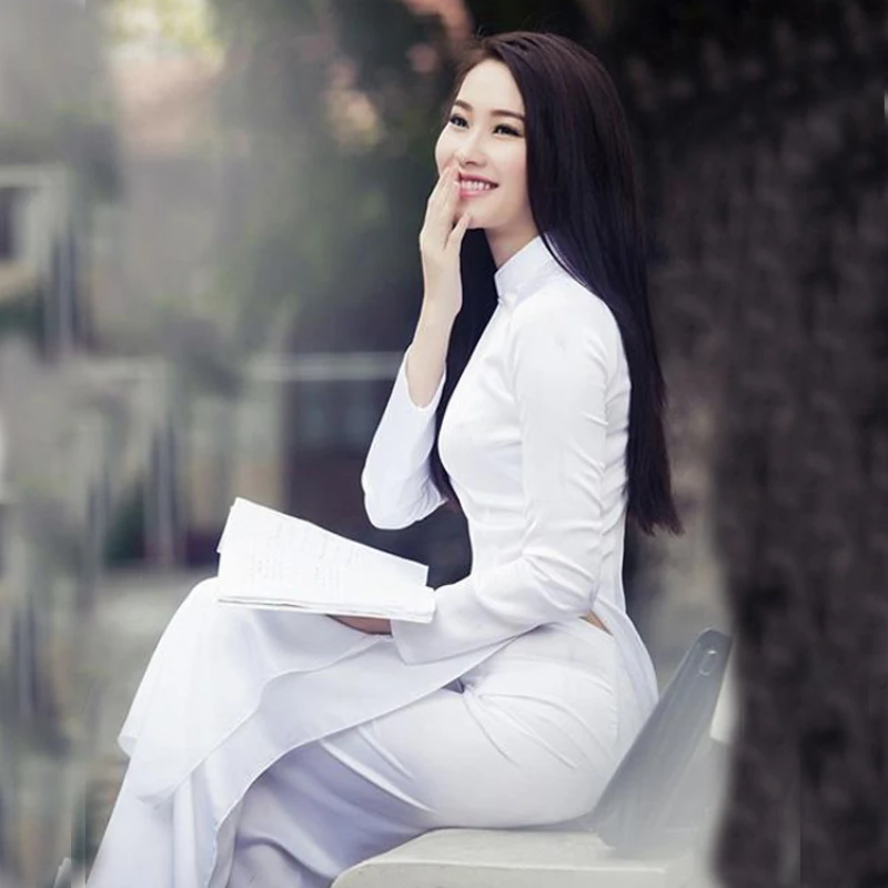 Ao Dai Vietnam Dress - Ao Dai Vietnam Kleid Frauen Traditionelle