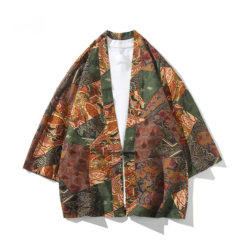 Ethnic Fashion - Ethnischer Stil Bedruckter Yukata für Männer