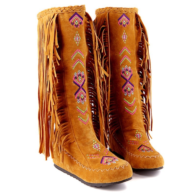 Quastenstiefel Handgefertigte  – Ethnic Fashion Bewertung und Preis