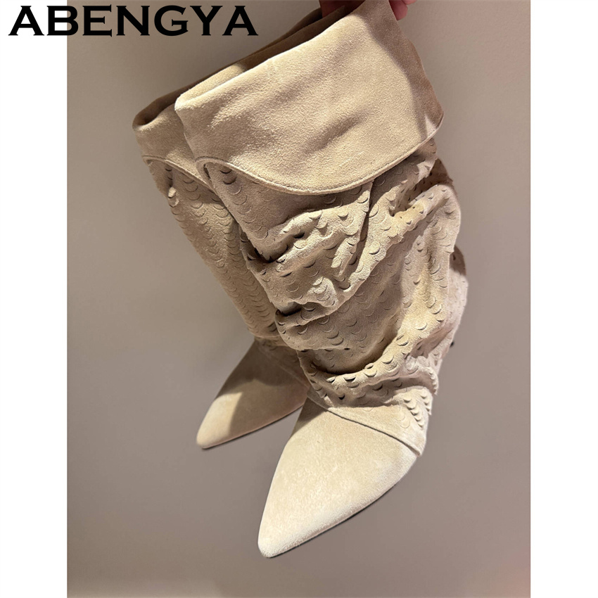 Damen-Stiefeletten mit mittelh – Ethnic Fashion Bewertung und Preis