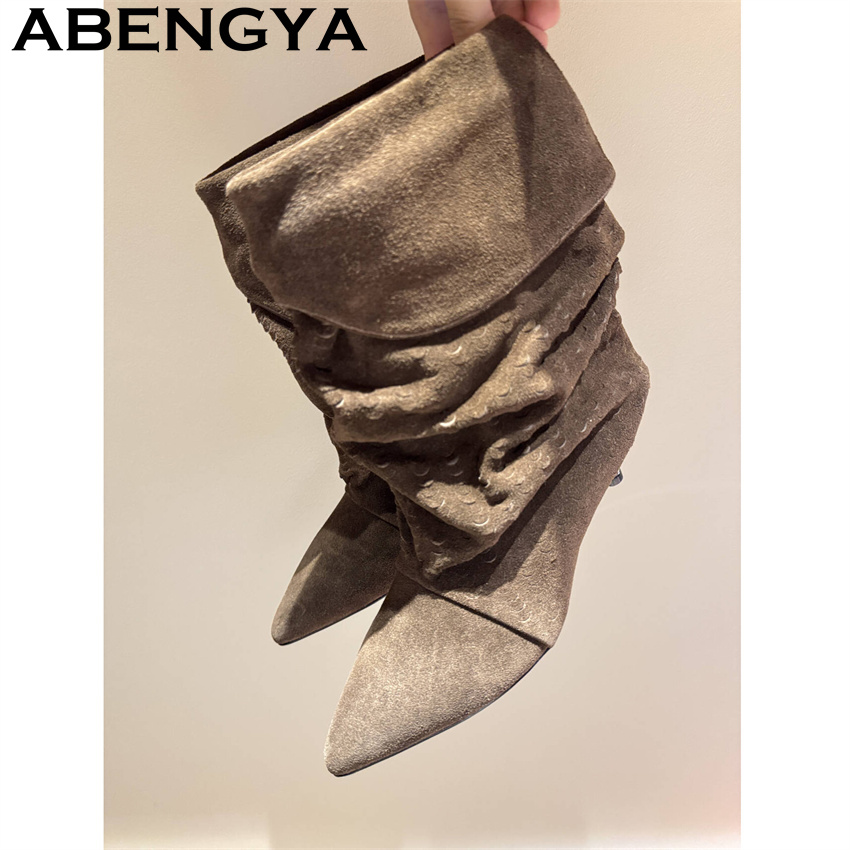 Damen-Stiefeletten mit mittelh – Ethnic Fashion Bewertung und Preis