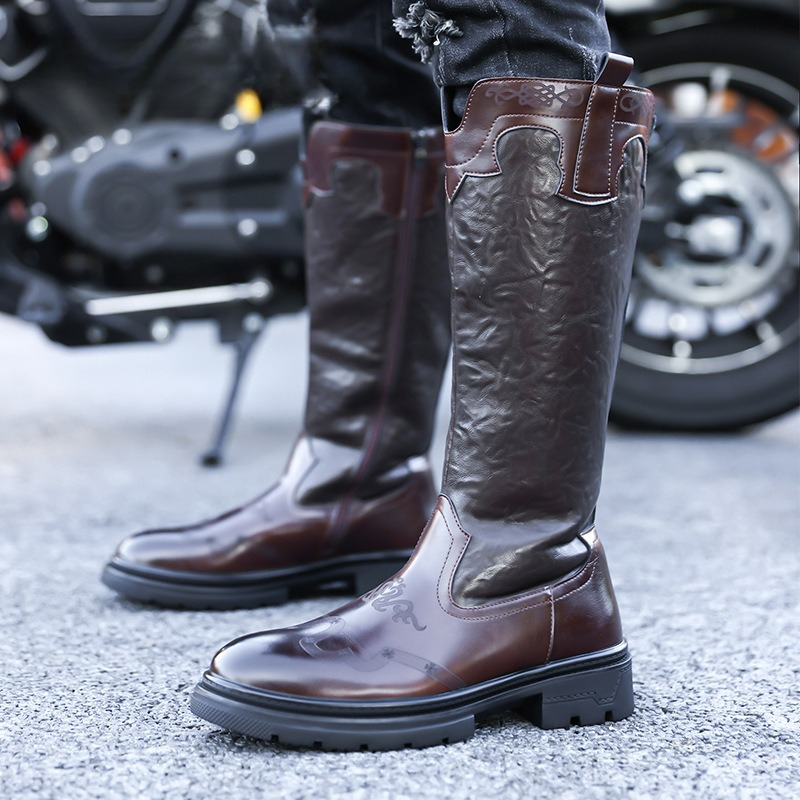 Männer Mid-kalb Stiefel Hohe Q – Ethnic Fashion Bewertung und Preis
