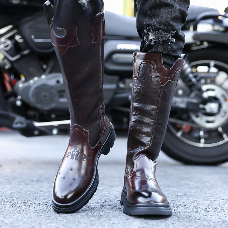 Männer Mid-kalb Stiefel Hohe Q – Ethnic Fashion Bewertung und Preis