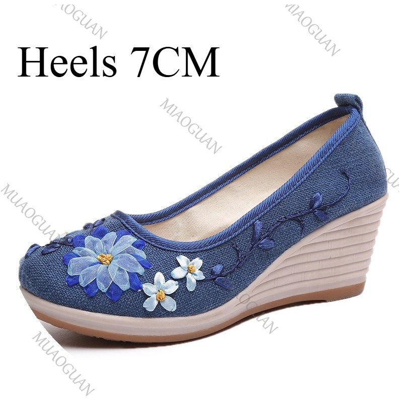 Bestickte Damen-Komfort-Keilab – Ethnic Fashion Bewertung und Preis