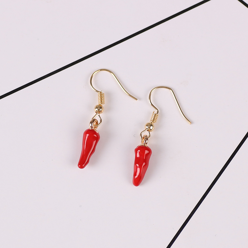 Nette Rote Pfeffer Ohrringe Pe – Ethnic Fashion Sale Bewertung und Preis