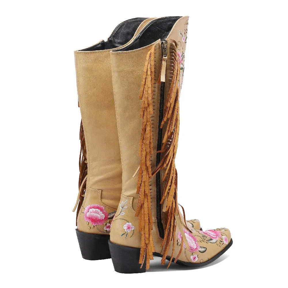 Mode Stickerei Blume Western K – Ethnic Fashion Bewertung und Preis