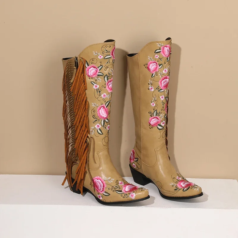 Mode Stickerei Blume Western K – Ethnic Fashion Bewertung und Preis