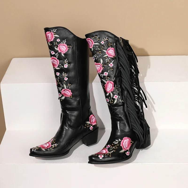 Mode Stickerei Blume Western K – Ethnic Fashion Bewertung und Preis